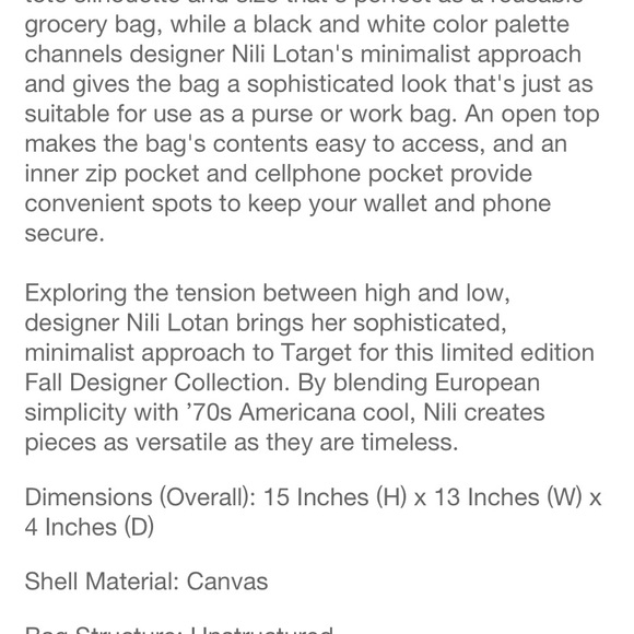 Nili Logan x Target Tote 🍒 - Picture 3 of 8